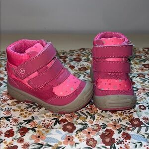 Stride Rite Pink Boots Cozy Winter Footwear